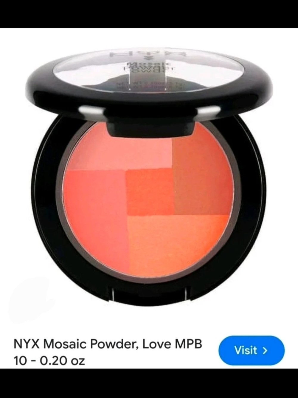 NYX Mosaic Powder Blush in Love 0.20oz BNIB Discontinued - Picture 5 of 6